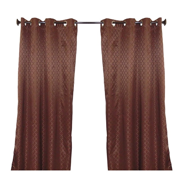 Cortina Deco 135 x 220 cm Black Out Café Pattern