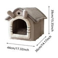 thumbnail image 1 of Insulated Winter Cat Bed Warm Cozy Kitty Sleeping Mat Indoor Soft Pet For Small Dogs And Cats, 1 of 5