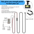 thumbnail image 3 of Kit de cableado para cámara de salpicadero MONDGE, cable USB C de 12 a 24 V a 5 V y 13 pies, 3 of 7