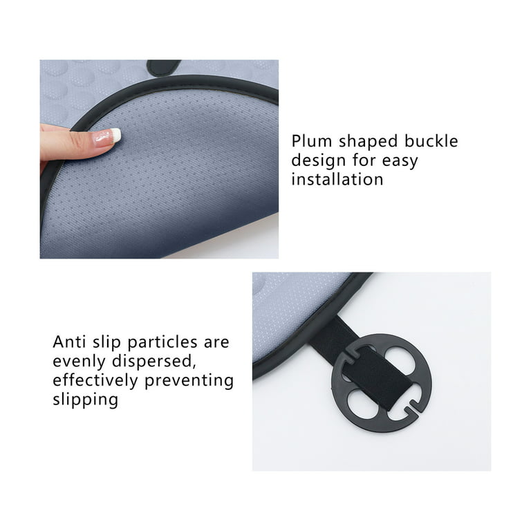 3pcs Four-season Universal Single Piece Breathable Backless Three-piece  Summer Cooling Cushion Car Seat Cushion Cover Women's Linen Car Seat Cushion