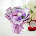thumbnail image 3 of Jabón de Baño con Ramo Madre, Regalo Valentín , púrpura Fernando Ramo de flores de jabón, 3 of 8
