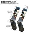 thumbnail image 2 of Honeii Joyful Animated Bird Print Long Socks,Novelty Design Socks Gift for Men and Women,Crew Socks,Calf Socks, 2 of 6