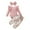 Pink, variant on Odeerbi Baby Girls Clothes Infant Ruffle Long Sleeve Floral Print Bodysuit 3PCS Baby Layette Set