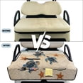 thumbnail image 6 of COEQINE Quilted Golf Cart Seat Cover, Folds Like a Bag with Handle for Easy Carry, Universal Fit 51.2"x30.3" for EZGO Yamaha Club Car 2-Seaters, 4 Pockets, Beach Sea Turtle Starfish, 6 of 8