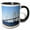 Black/White, variant on 3drose, Usa, South Carolina, Charleston. Arthur Ravenel Jr. Bridge., 11oz Two-tone Red Mug