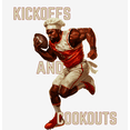 thumbnail image 2 of Kickoffs & Cookouts American Football Adult White Crew Neck Long Sleeve Shirt-3XL, 2 of 6