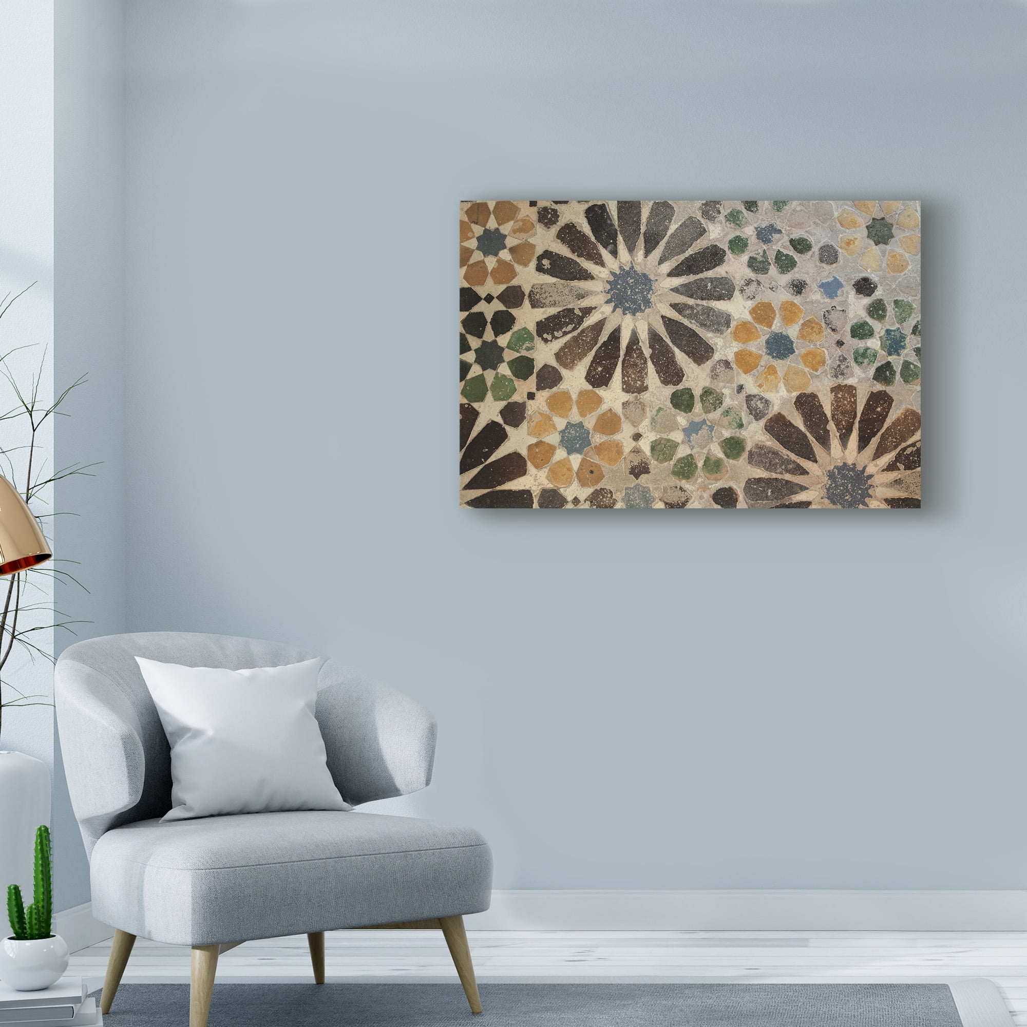 Trademark Fine Art 'Alhambra Tile I' Canvas Art by Sue Schlabach