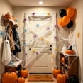 thumbnail image 6 of Zoxiy Glow in The Dark Halloween Spider Web Decorations, Stretchable Fluorescent Luminous Cotton Cobweb, Flexible DIY Halloween Decor MaterialFestive Cobweb for Party Scene Display Holiday Layout, 6 of 8