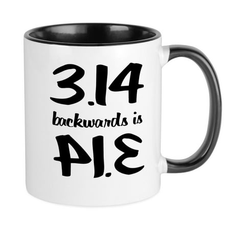 

CafePress - Pie Backwards Mugs - Ceramic Coffee Tea Novelty Mug Cup 11 oz
