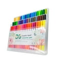 thumbnail image 1 of Juego de rotuladores de 60 colores Bolígrafos de colores de doble punta Punta fina, 1 of 8