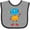 Heather and Black, variant on Inktastic Cute Robot, Colorful Robot, Funny Robot, Robotics Boys or Girls Baby Bib