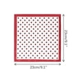 thumbnail image 2 of INSPIRE CHIC Father's Day Men's Pocket Squares Flower Patterned Handkerchiefs with Solid Trim for Wedding Party Beige Red One Size, 2 of 4