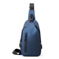 thumbnail image 1 of Bolso de cuero para hombre, bolso de pecho para motocicleta, bolso de pecho de tendencia, bolso de pecho para hombre, 1 of 2