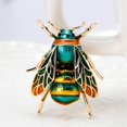 thumbnail image 4 of Broche de abejorro vintage Sunnimix Ramillete Insectos Verde, 4 of 8