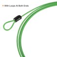 thumbnail image 4 of Uxcell 2.5mmx1.5m Coated Security Steel Cable Luggage Lock Wire Rope Double Loop Green 4 Pack, 4 of 5