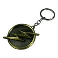 thumbnail image 2 of Anime Source Comic Book Character The Flash Lightning Emblem Symbol Logo Bronze Metal Keychain Key Ring Holder, 2 of 3