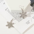 thumbnail image 3 of Pendientes Elegantes Aretes Copo Nieve, 3 of 5