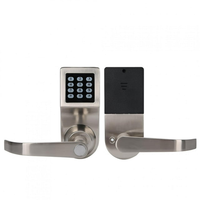 Heaveant Digital Combination Lock, Induction Electronic Password Lock Smart Code Door Lock with IC Card Codes and Key Unlocking Security Entry