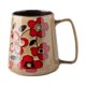 thumbnail image 1 of Taza de café de cerámica, taza de cerámica, grande, esmaltada creativa para beber con asa grande Caqui, 1 of 9
