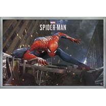 Marvel Comics - Spider-Man - Action Wall Poster, 22.375" x 34", Framed