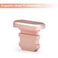 thumbnail image 2 of Anti Dust Plug, Iphone 8 Pin Plug & 3.5 Mm Headphone Plug With Protective Cover Charging Connector + Headphone Jack Compatible With Iphone Xs Max Iphone 11 Pro Ipad Air Mini Pink Gold, 2 of 4