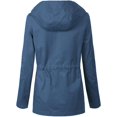 thumbnail image 3 of ORUYROP Women's Lightweight Front Zipper Solid Utility Anorak Hoodie Vest/Jacket, 3 of 4
