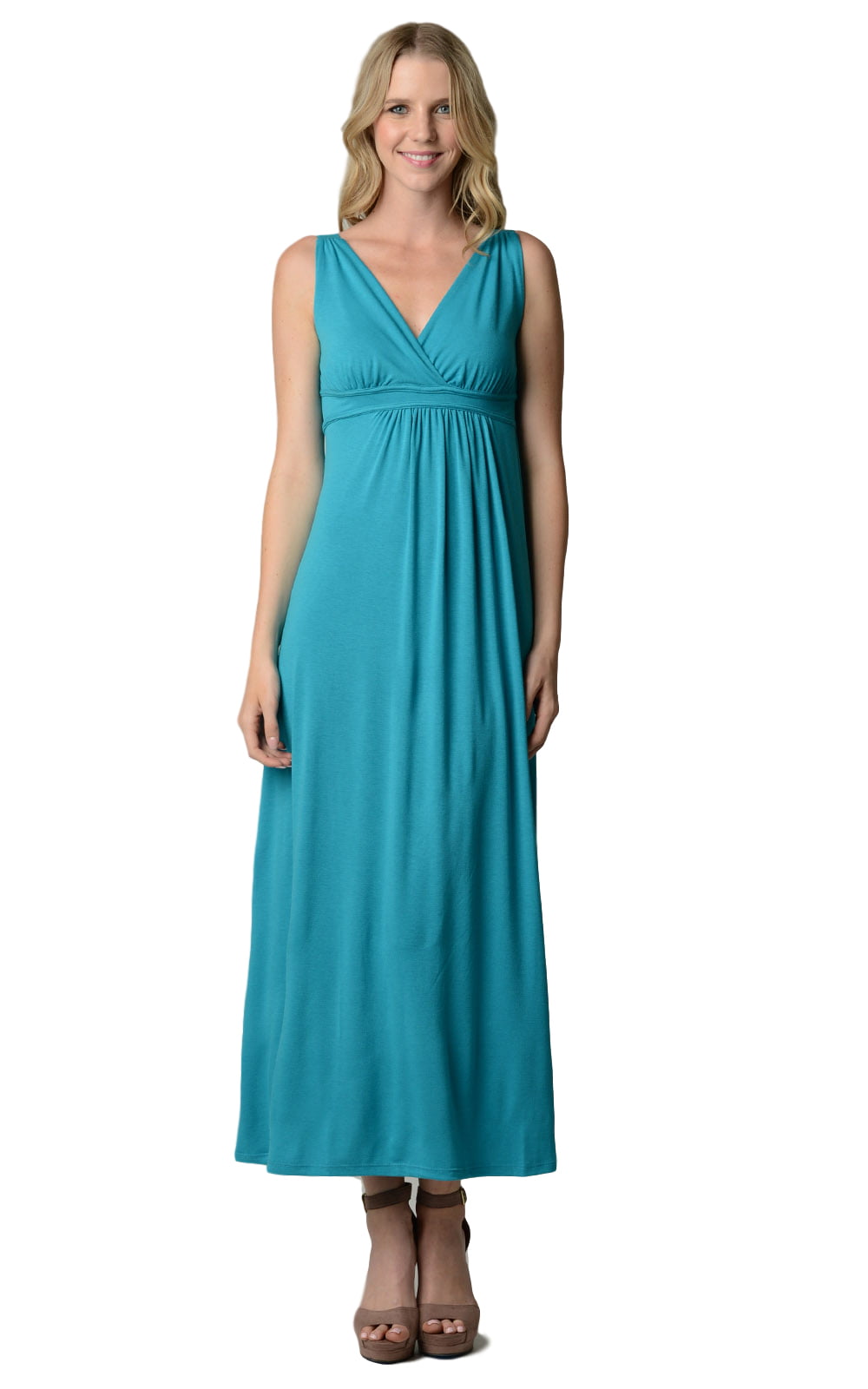 Christine V Empire Waist Maxi Dress - Walmart.com