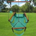 thumbnail image 5 of Ktaxon Upgraded Unique Hammock Hanging Sky Chair, Air Deluxe Swing Seat with Rope Through The Bars Safer Relax, 5 of 8