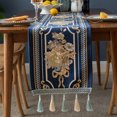 thumbnail image 2 of Table Runner,Tassel Floral Table Runner Floral Table Runner Table Decoration Rapid Response, 2 of 8