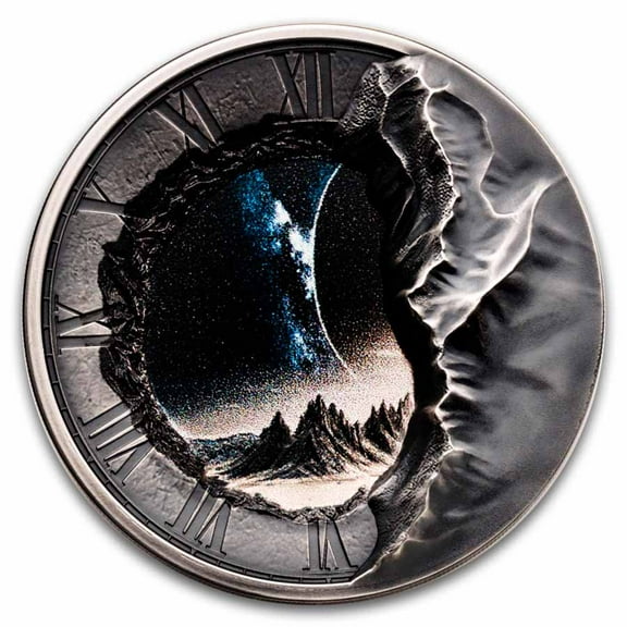 2025 Cook Islands 2 oz Silver Portal of Time (w/ Box & COA)