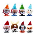 thumbnail image 1 of Toystoory Regalos de Navidad, cadena de Papá Noel, juguetes para saltar, resorte ligero para niños, Papá Noel Kits de decoración para fiestas 8 piezas, 1 of 6