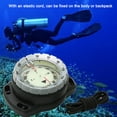 thumbnail image 3 of 50M Underwater Diving Compass Luminous Dive Wrist Compass Waterproof Navigation Tool with Elastic Rope for Diving Camping and Other Outdoor Activity, 3 of 5