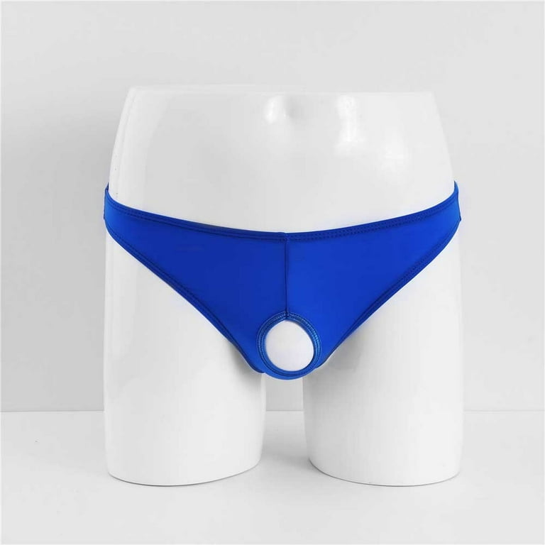 Men U Bulge Pouch Panties Shorts Open Front Boxer Briefs Cotton Underpants  HOT