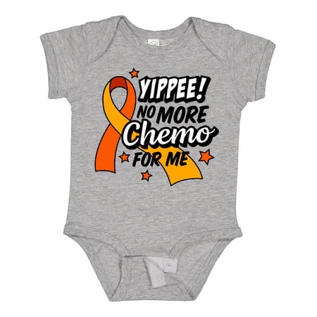 

Inktastic Leukemia Awareness Yippee no More Chemo for Me Boys or Girls Baby Bodysuit