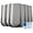 Gray, variant on Biandeco Gray Drinking Glasses Set of 6 | 16 oz Gray Glass Cups | Highball Drinkware for Cocktails, Long Drink, Water, Mojito, Juice, Soda