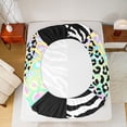 thumbnail image 5 of jejeloiu Abstract Loves Pattern Twin Sheet Sets,Zebra Leopard Print Twin Fitted Sheet,Modern Geometric Stripe Flat Sheet For Girls,Ultra Soft Home Decor,3 Pieces, 5 of 7
