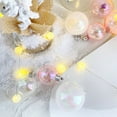thumbnail image 4 of harmtty Xmax 12/24/36Pcs 4CM Christmas Iridescent Ball Clear Shatterproof Reusable DIY Holiday Decoration Xmas Tree Hanging Ball Ornament Pendant Party Festival Gift Neon 36pcs, 4 of 8
