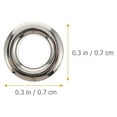 thumbnail image 5 of LEORX 100Pcs Silver Curtain Grommets for Fabric Window Curtain Grommets Houseowners, 5 of 8