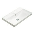 thumbnail image 2 of American Imaginations 23.86-in. W 1 Hole Ceramic Top Set In White Color - Overflow Drain Incl. AI-30862, 2 of 8