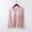 Pink, variant on Xysaqa Women's Long Sleeve Striped T-Shirt Crewneck Pajama Tops Shirt Slim-Fit Lounge Wear Sleepwear Blouses M-24XL (with Chest Pads)