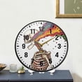 thumbnail image 4 of Yayeee Wall Clock Battery Operated 9.5" Silent Quartz Non-Ticking for Living Room Decor, Colorful Skeleton, 4 of 8