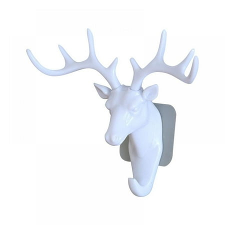 

Monfince 1pcs Vintage Deer Head Wall Hanging Hook Antlers for Hanging Clothes Hat Scarf Key Deer Horns Hanger Rack Wall Decoration 7.28*6.69*3.94inch