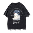 thumbnail image 3 of Camisetas Vintage de Hip Hop, camisetas sin mangas de gran tamaño informales con Gato de dibujos animados, camisetas Retro lavadas de manga corta, Chaleco de algodón sin mangas, 3 of 4
