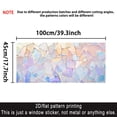 thumbnail image 3 of 2D flat, 1 piece of iridescent Mosaic art stained glass sticker - Colorful fragment style frosted window film 17.71×39.37in (45×100cm). Electrostatic adsorption PVC window stickers, with dreamy and b, 3 of 7