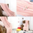 thumbnail image 5 of Ntbay Cooling Bamboo Throw Blanket, Breathable Lightweight Bed Blanket for Hot Sleepers, 51" x 67", Light Pink, 5 of 5
