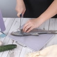 thumbnail image 2 of Premium Thickened PP Plastic Baby Food Prep Set: Multi-Functional Separated Cutting Boards with Fruit & Sections, Child-Safe Design, Easy-to-Clean, Stylish Grey-Blue Combination with Plastic Base, 2 of 5