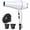 White, variant on NEXPURE Salon Hair Dryer, 1875W Ionic Blow Dryer with Diffuser and Concentrator, Fast Drying Low Noise, 3 Heat & 2 Speed Settings, White