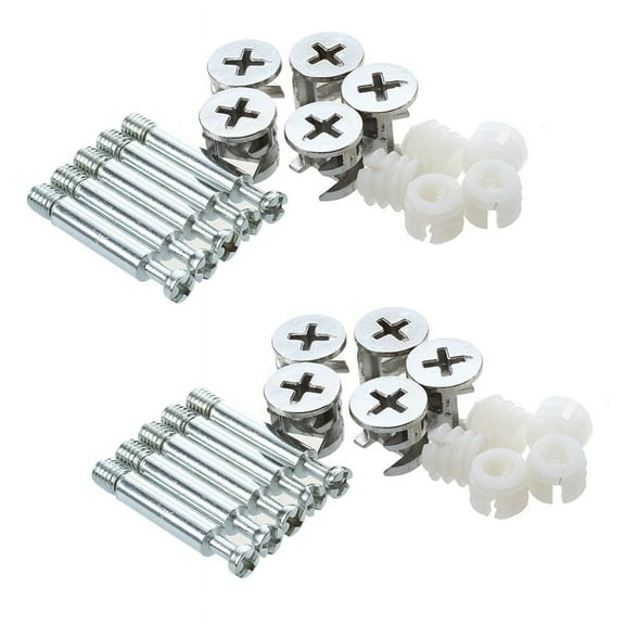 Furniture Cam Fitting with Dowel and Pre-Inserted Nut ( 10)