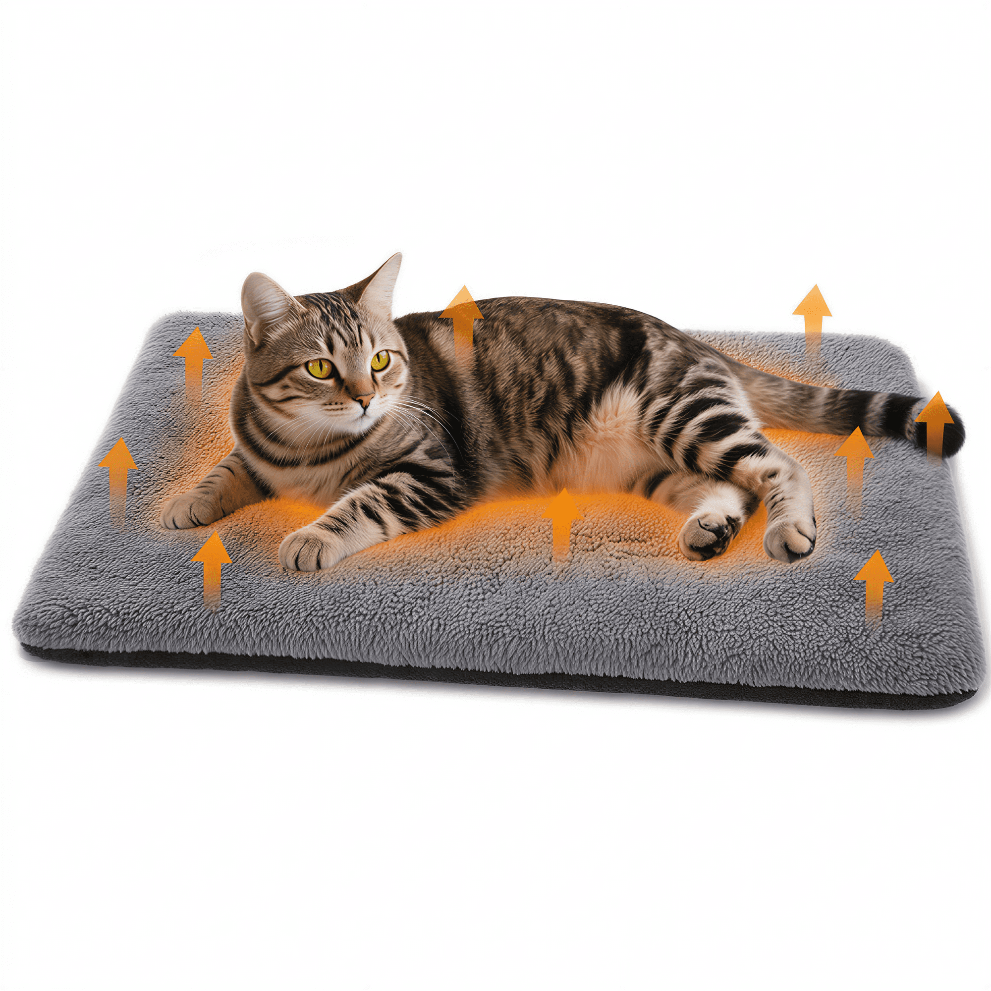 Self Warming Cat Bed Mat, 27.5 x 17.7 Inch Self Heating Thermal Pet Pad for Indoor Cats & Small Medium Dogs, Cordless Ultra Soft Washable Dog Crate Mat with Non-Slip Bottom
