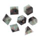 thumbnail image 1 of Juego de 7 dados de resina con bordes incisivos y números de múltiples caras para juegos de escritorio infantiles., 1 of 14